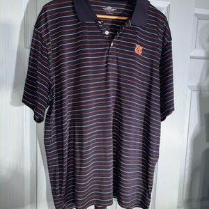 Auburn Tigers Striped Polo Shirt, 2XL By Vansport.